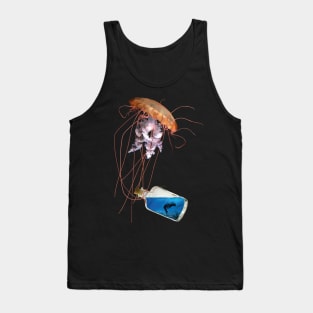 Mystical Jellyfish - Woman in a Bottle Tank Top